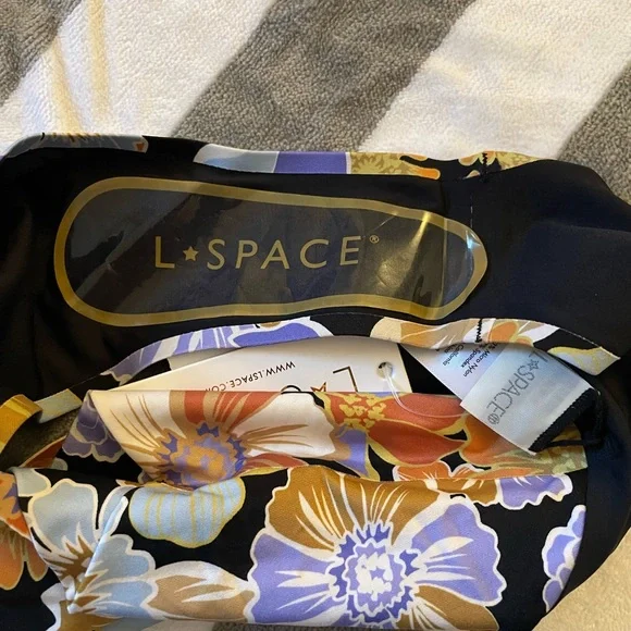 NWT‎l*space REVOLVE Sugar Spice Floral Ry Classic High Waisted Swim Bottom S